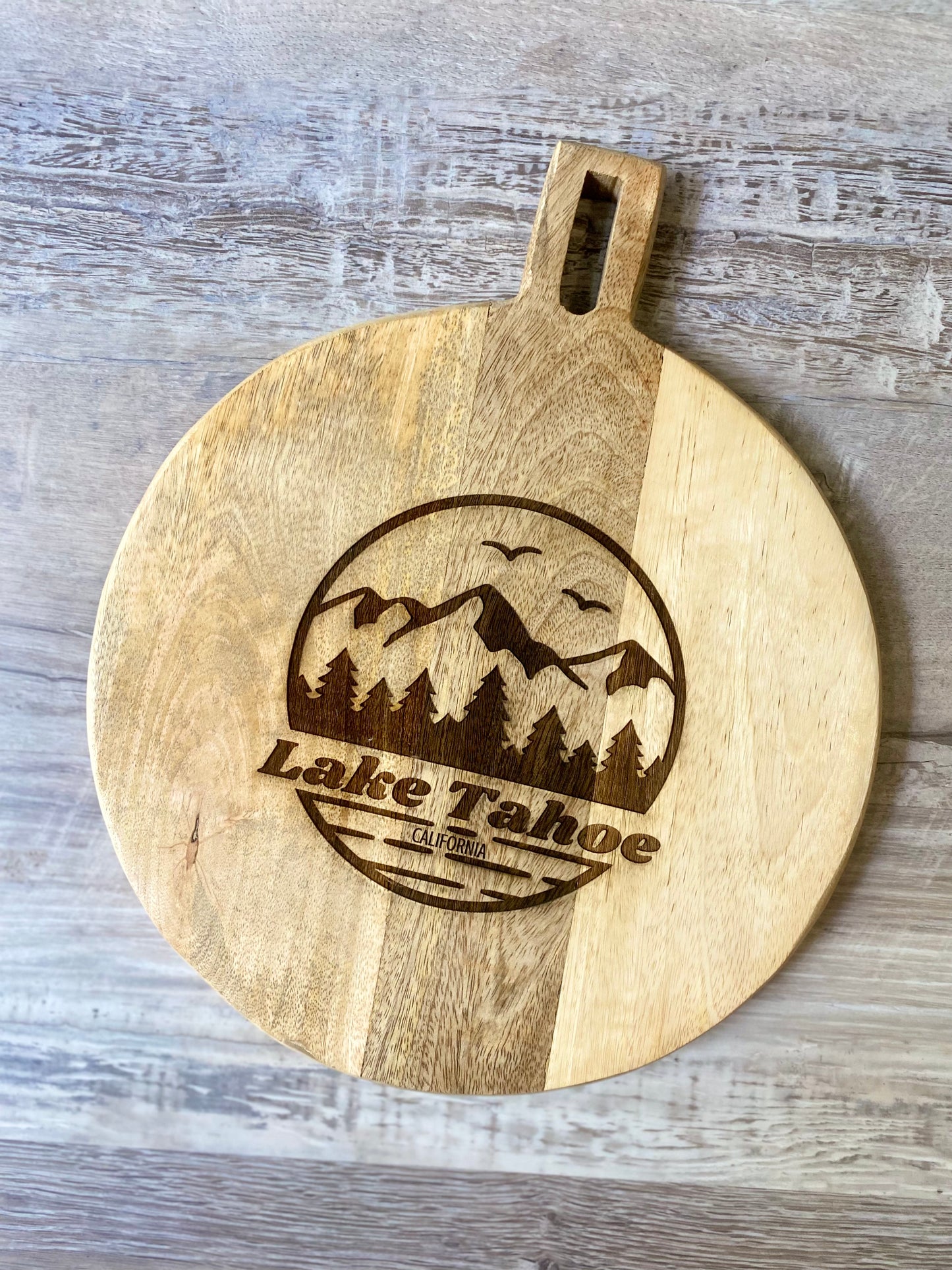 Lake Tahoe - Round Charcuterie Board 11.5”