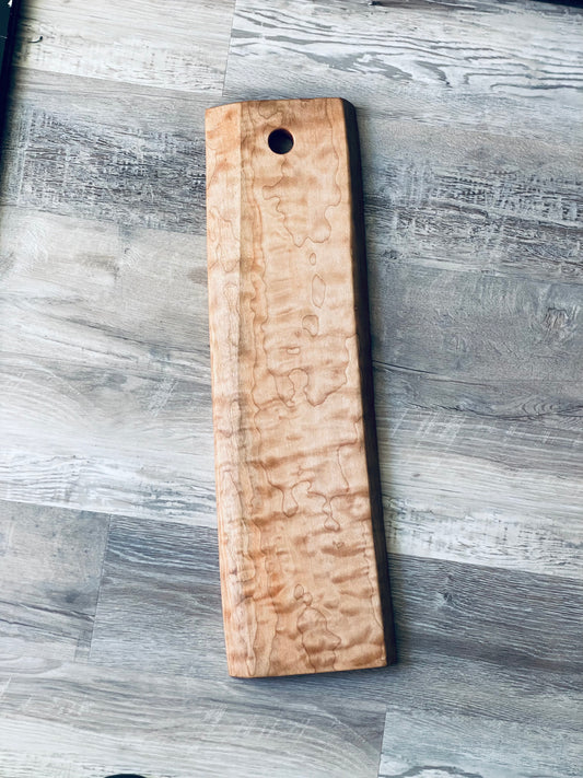 Long Figured Maple Charcuterie Board