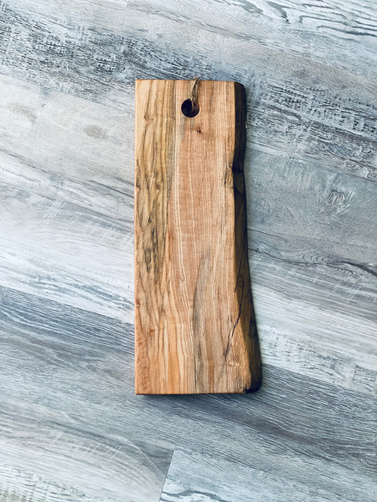 Medium Live Edge Maple Charcuterie Board