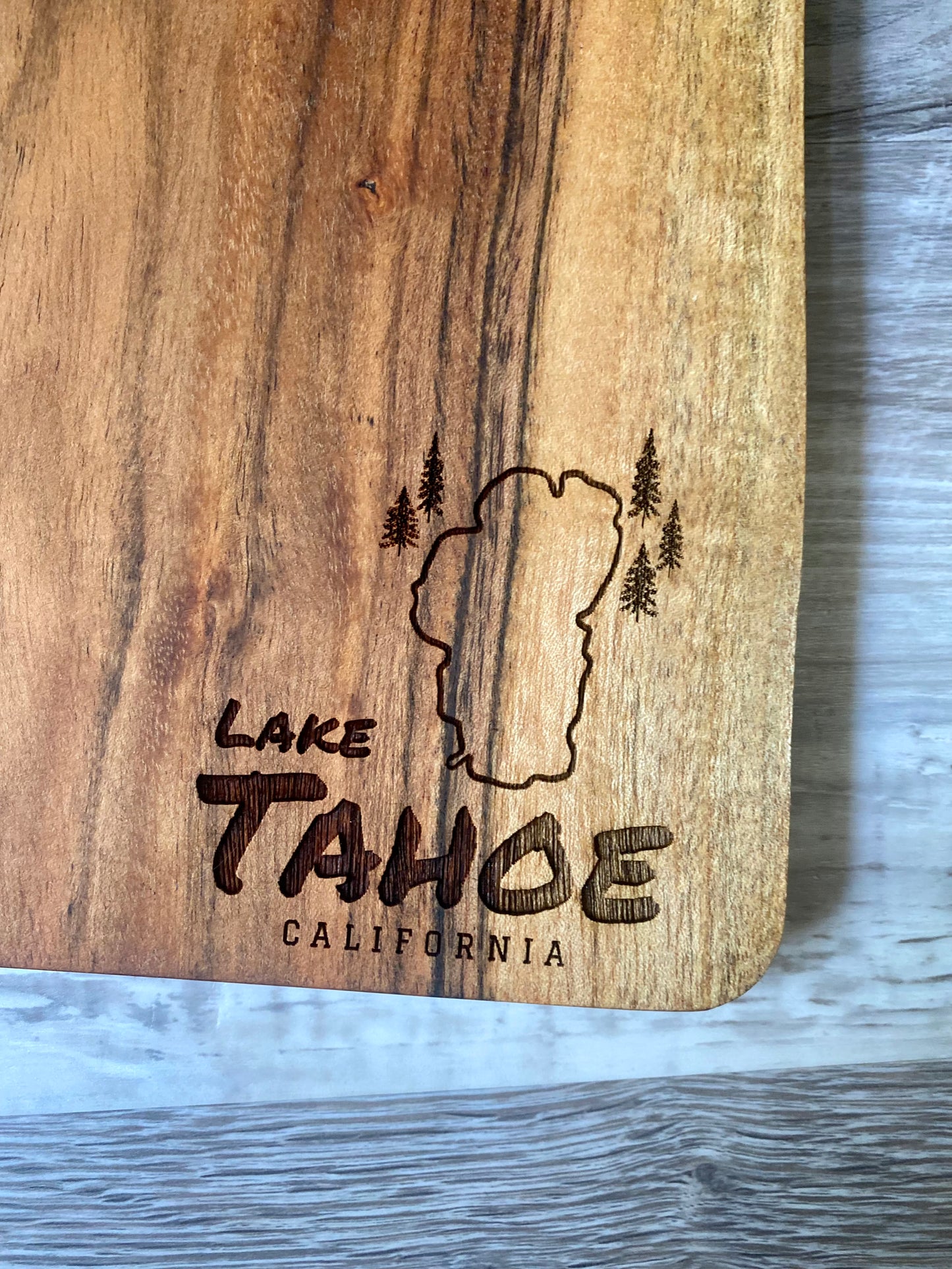 Lake Tahoe - Medium Rustic Live Edge Charcuterie Board