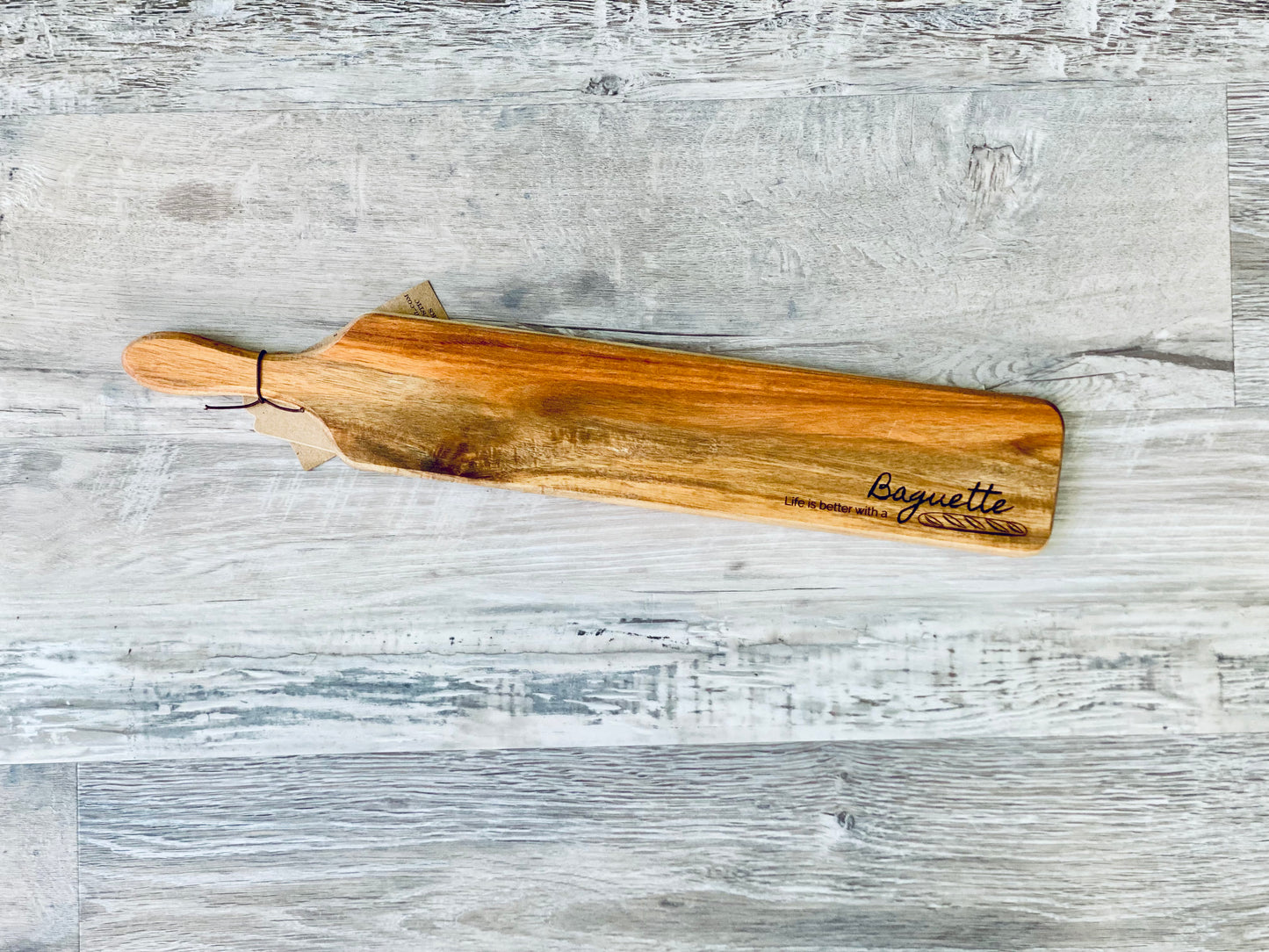 "Better with a Baguette" Bread Board