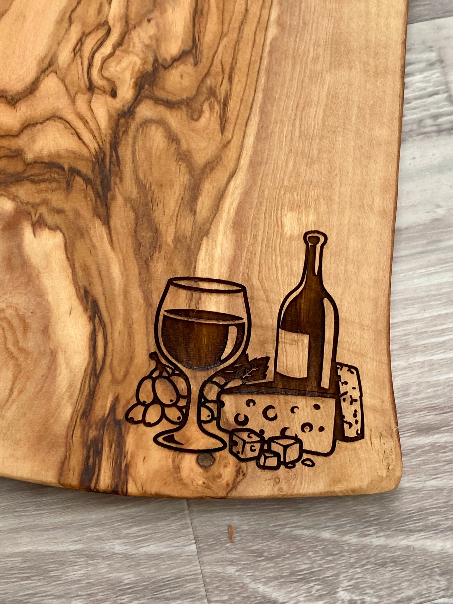 Small Olive Wood Kitchen Decor Board