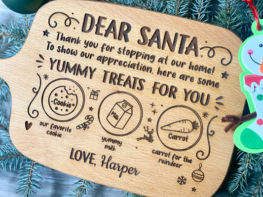 Santa Cookie Board